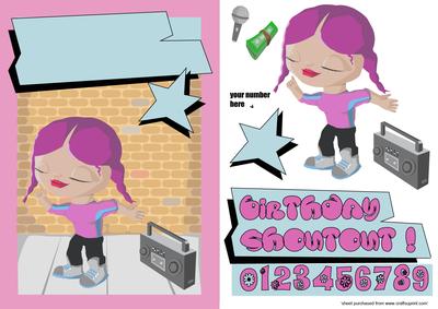 Graffiti Girl Quick Card