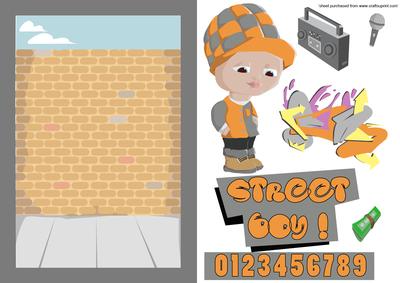 Graffiti Boy Card