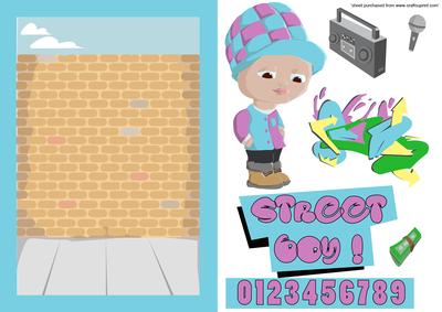 Graffiti Boy Card