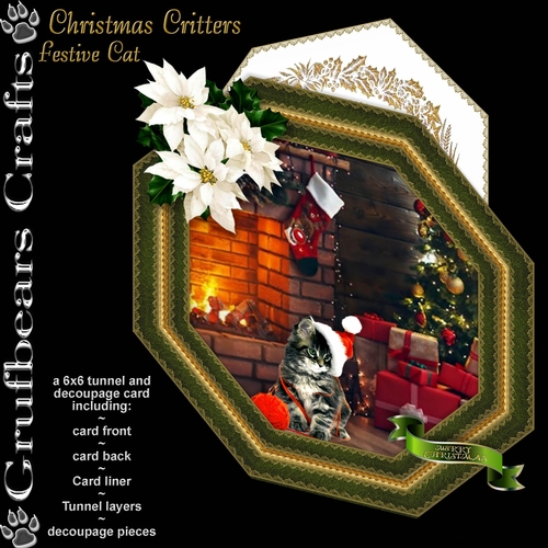Christmas Critters - Festive Cat