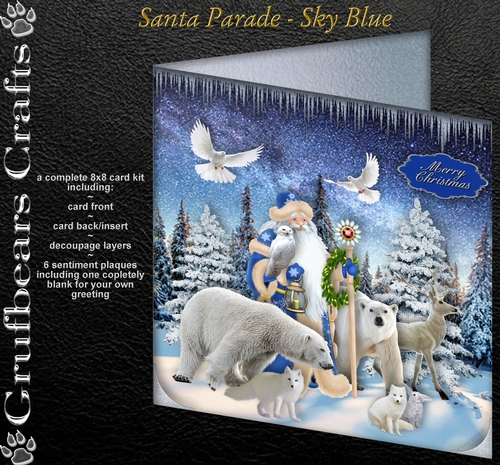 Santa Parade - Sky Blue