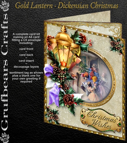 Gold Lantern - Dickensian Christmas