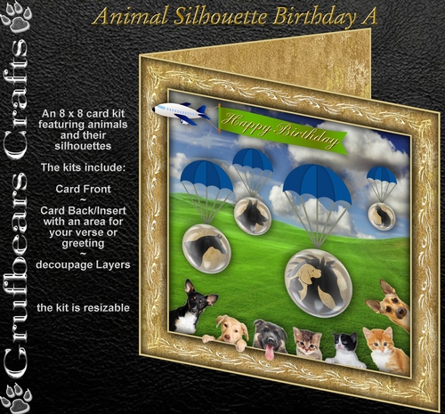 Animal Birthday Silhouette A