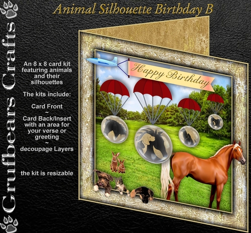 Animal Birthday Silhouette B