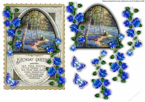 Quick Card Birthday - Bluebell Wood