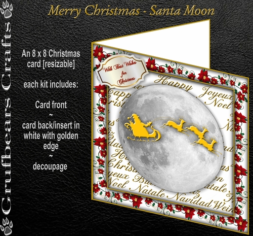 Merry Christmas - Santa Moon