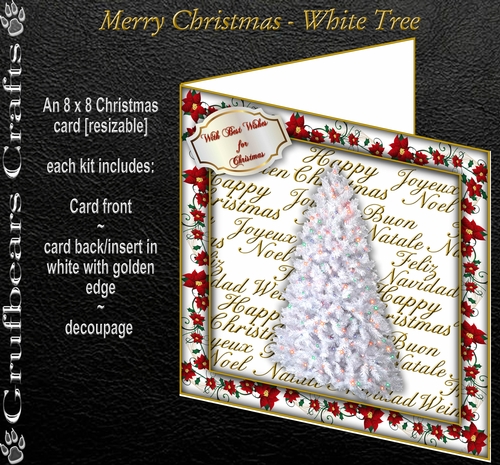 Merry Christmas - White Tree