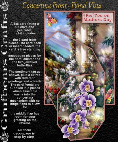Concertina Front - Floral Vista