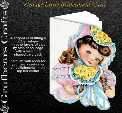 Vintage Little Bridesmaid Card