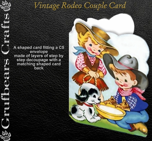 Vintage Rodeo Couple Card