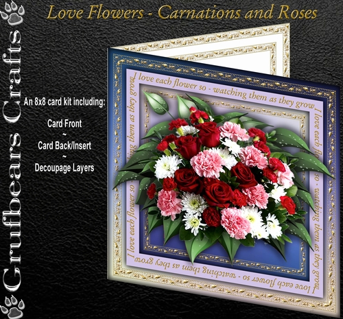 Love Flowers - Carnations and Roses