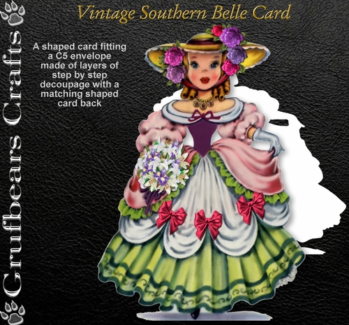 Vintage Southern Belle Card