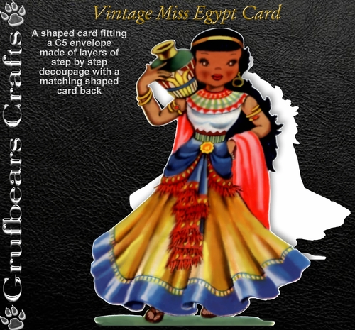 Vintage Miss Egypt Card