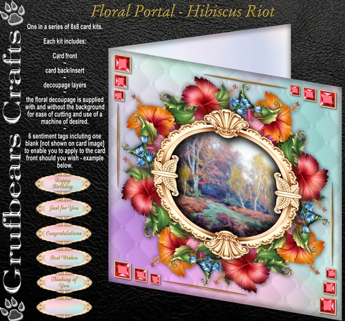 Floral Portal - Hibiscus Riot