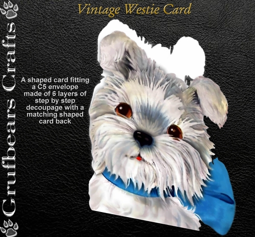 Vintage Westie Card