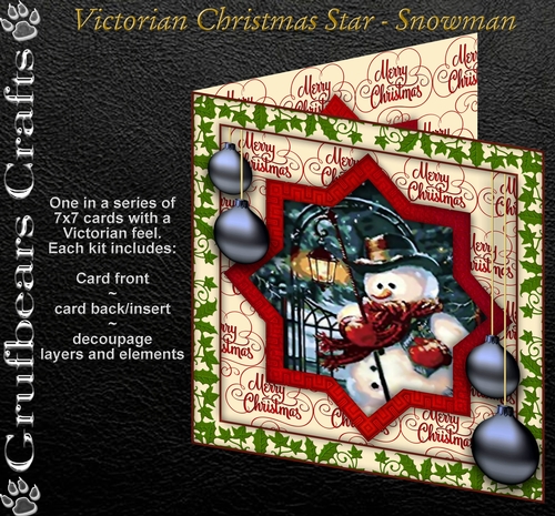 Liberty Christmas Star - Snowman