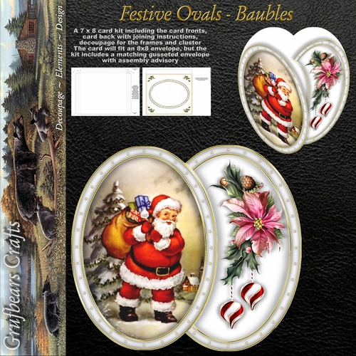 Festive Ovals - Baubles