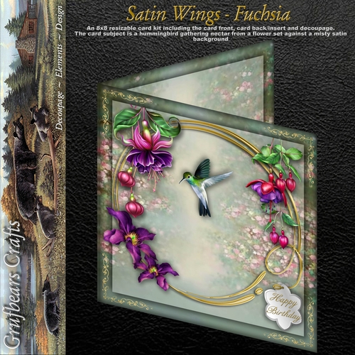 Satin Wings - Fuchsia