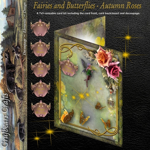Fairies and Butterflies - Autumn Roses
