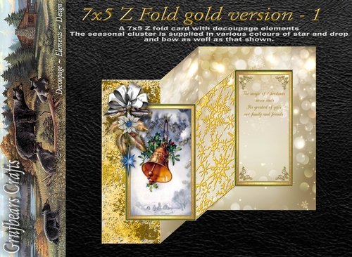 7x5 Z fold card gold version 1