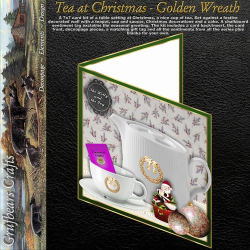 Tea at Christmas - Golden Wreath