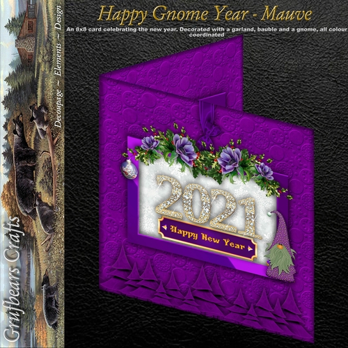 Happy Gnome Year - Mauve