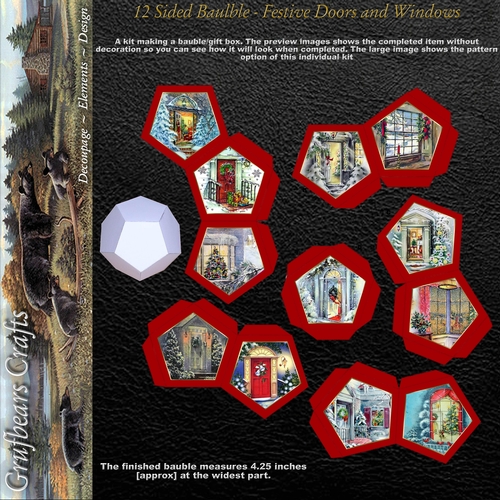 12 Sided Bauble - Festive Doors and Windows
