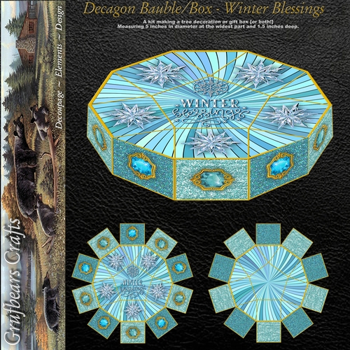 Decagon Bauble/Box - Winter Blessings