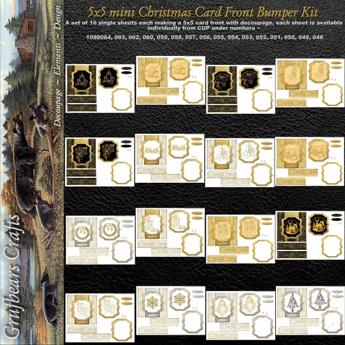 5x5 Mini Christmas Card Front Bumper Kit