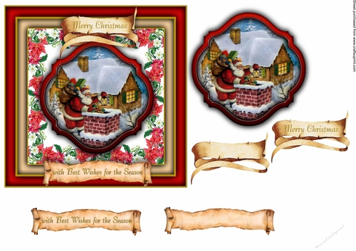 A4 Merry Christmas - Santa Arrives