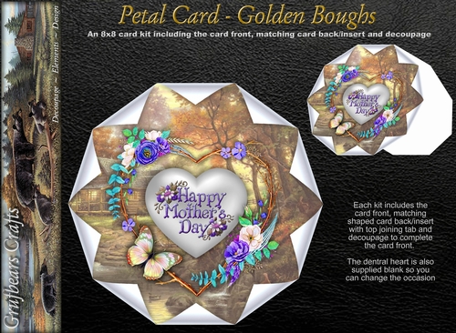 Petal Card - Golden Boughs