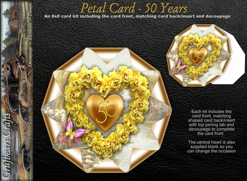 Petal Card - 50 Years