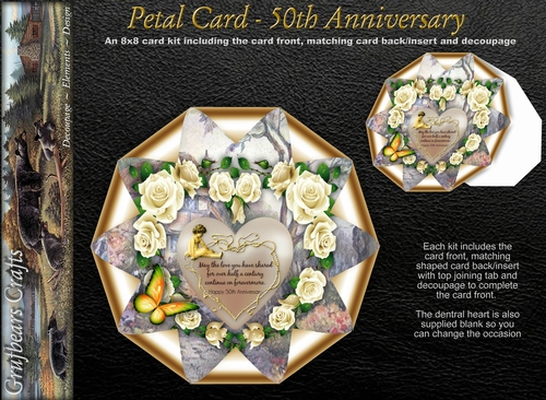 Petal Card - 50th Anniversary