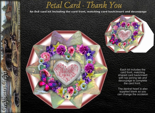 Petal Card - Thank You