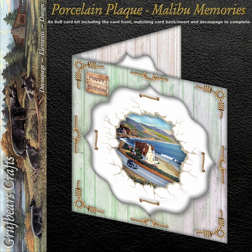 Porcelain Plaque - Malibu Memories