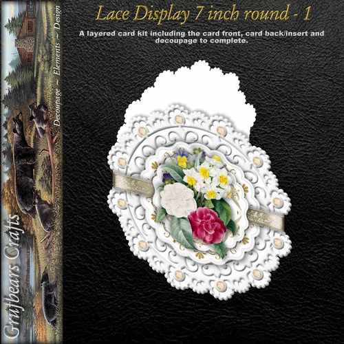 Lace Display 7 inch round - 1