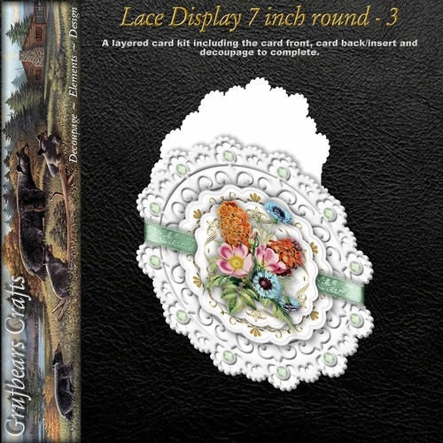 Lace Display 7 inch round - 3