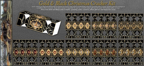 Gold & Black Christmas Cracker Kit