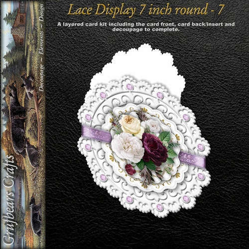 Lace Display 7 inch round - 7