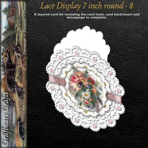 Lace Display 7 inch round - 8