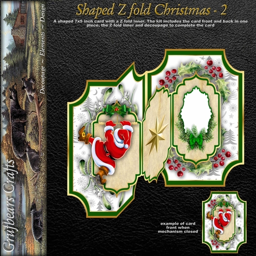 Shaped Z fold Christmas - 2