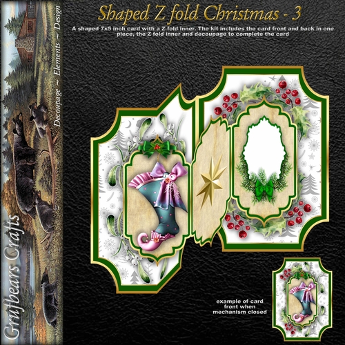 Shaped Z fold Christmas - 3