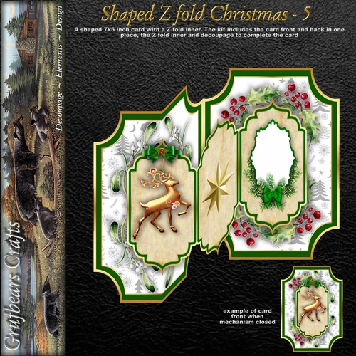 Shaped Z fold Christmas - 5