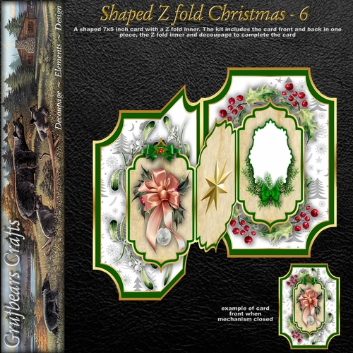 Shaped Z fold Christmas - 6