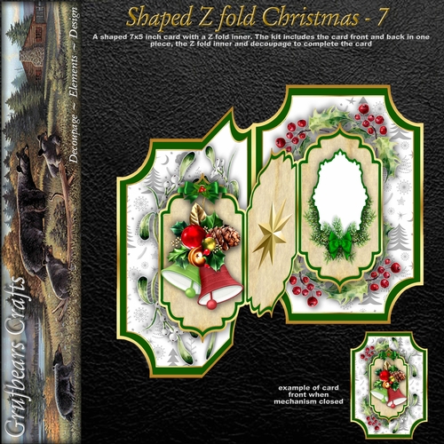 Shaped Z fold Christmas - 7