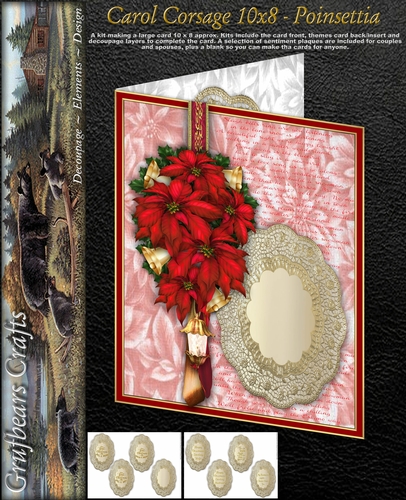 Carol Corsage 10x8 - Poinsettia