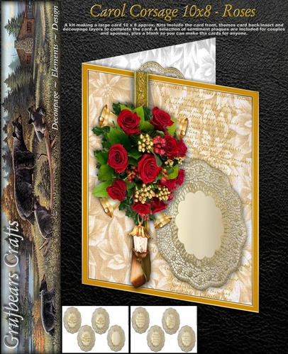 Carol Corsage 10x8 - Roses