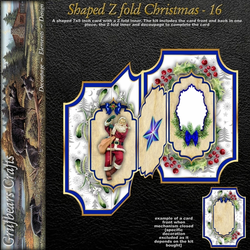 Shaped Z fold Christmas - 16