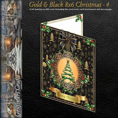 Gold & Black 8x6 Christmas - 4