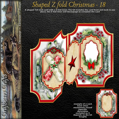 Shaped Z fold Christmas - 18